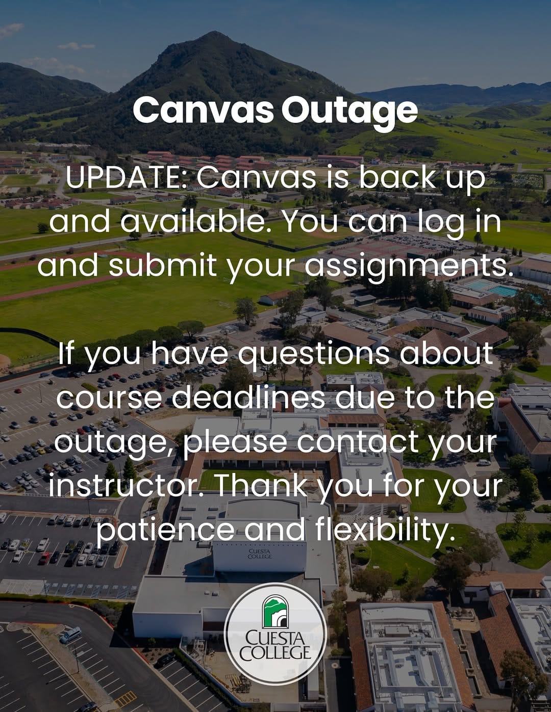 Post 5 by Cuesta College on Instagram (image)