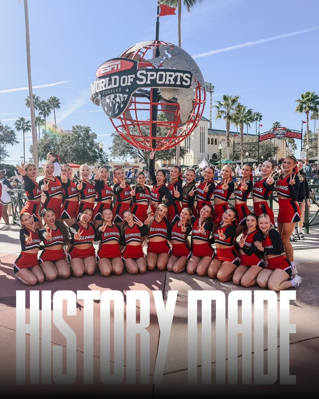 Post 9 by Illinois State Cheerleading on Instagram (image)