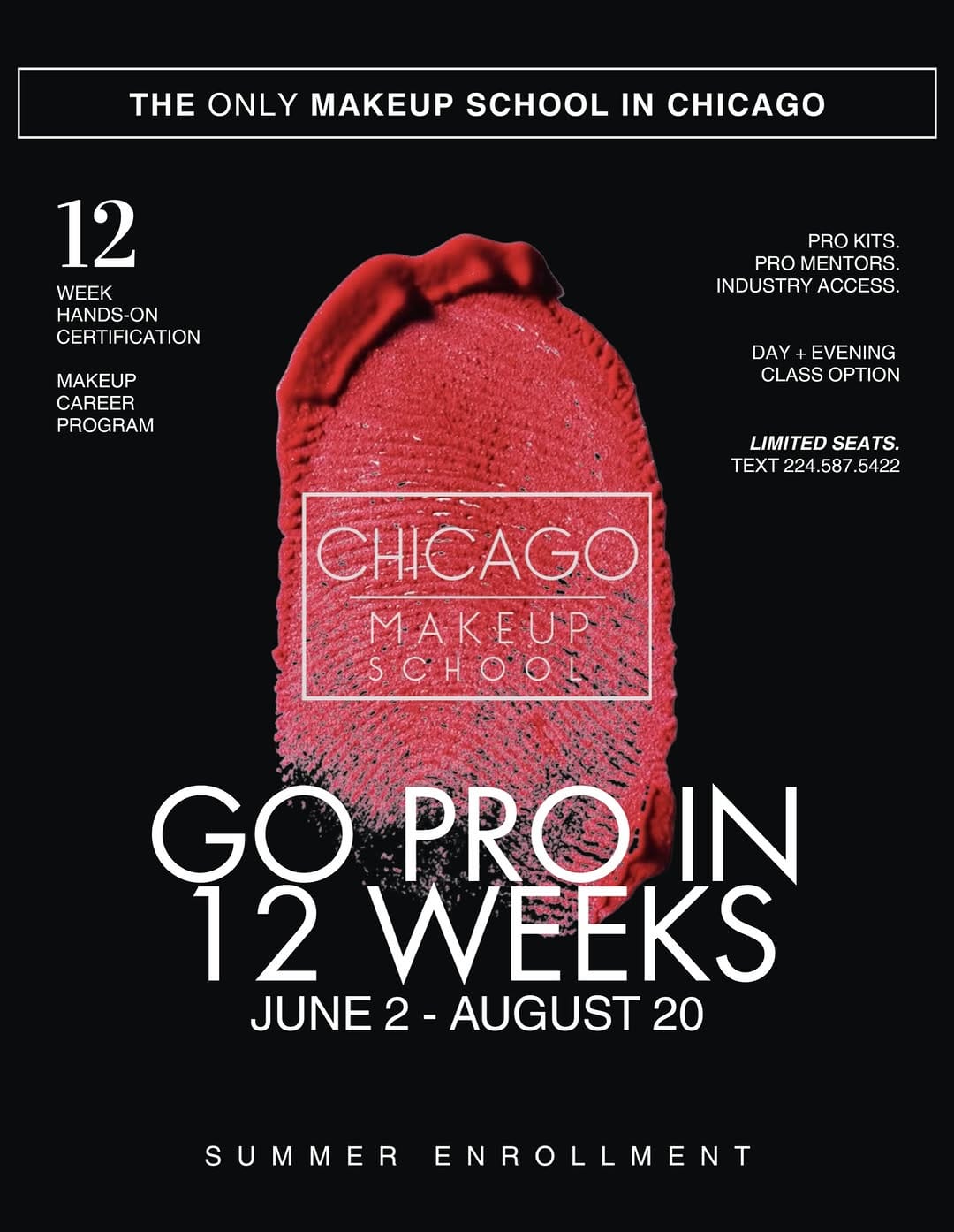 Post 9 by Chicago Makeup School on Instagram (image)