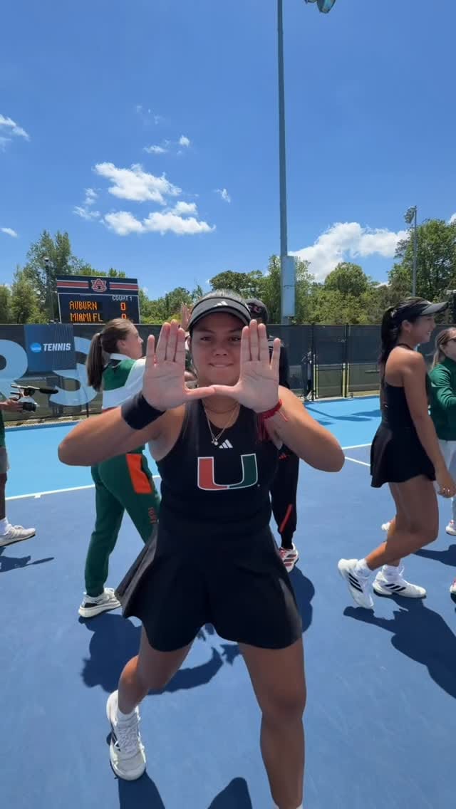 Post 9 by Miami Hurricanes Women’s Tennis on Instagram (video)