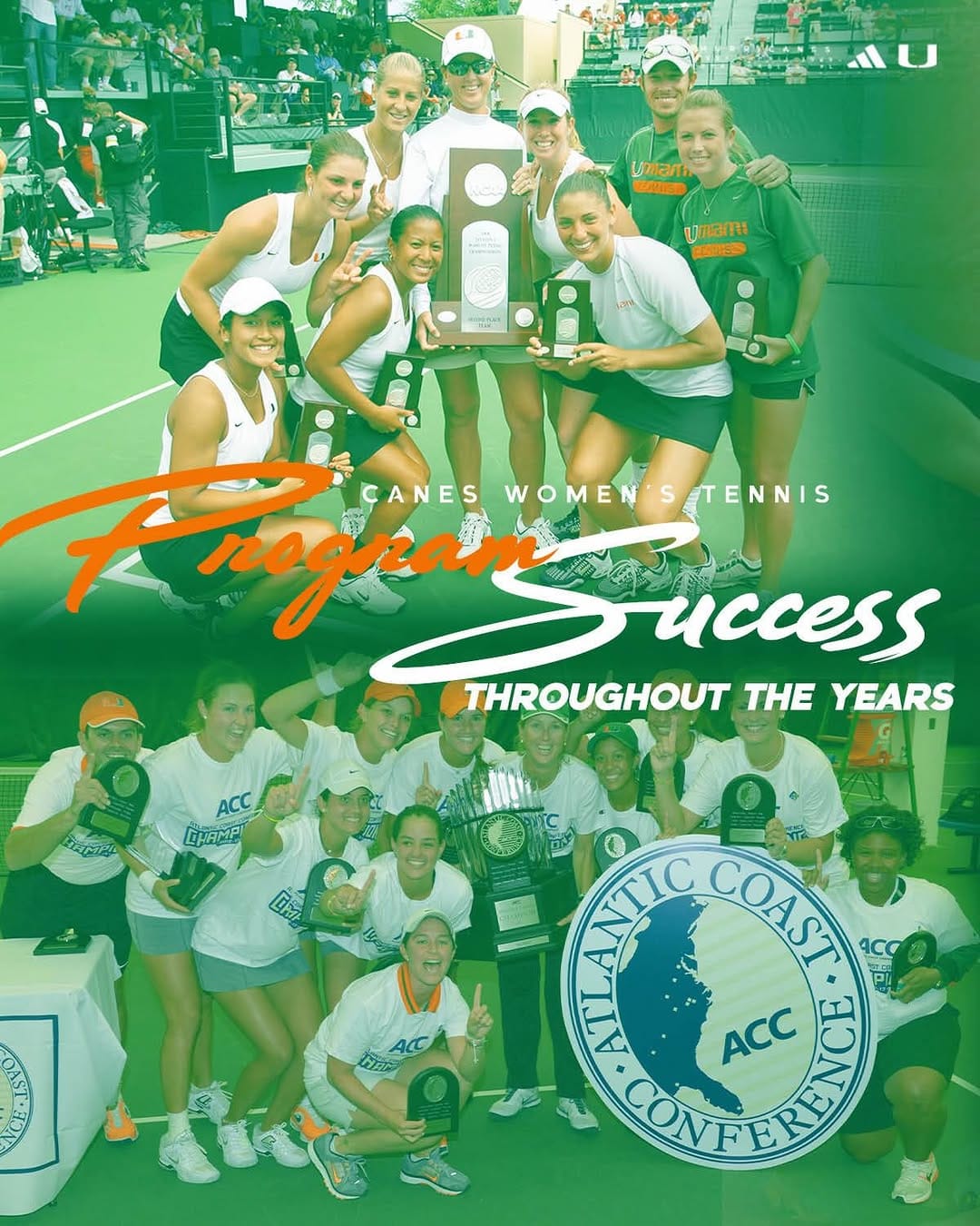 Post 4 by Miami Hurricanes Women’s Tennis on Instagram (carousel)