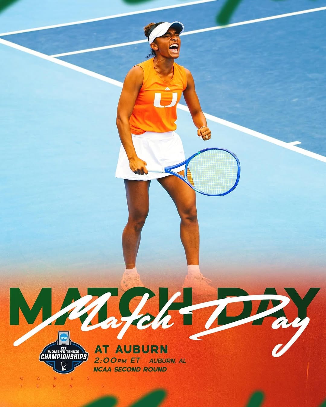 Post 10 by Miami Hurricanes Women’s Tennis on Instagram (image)