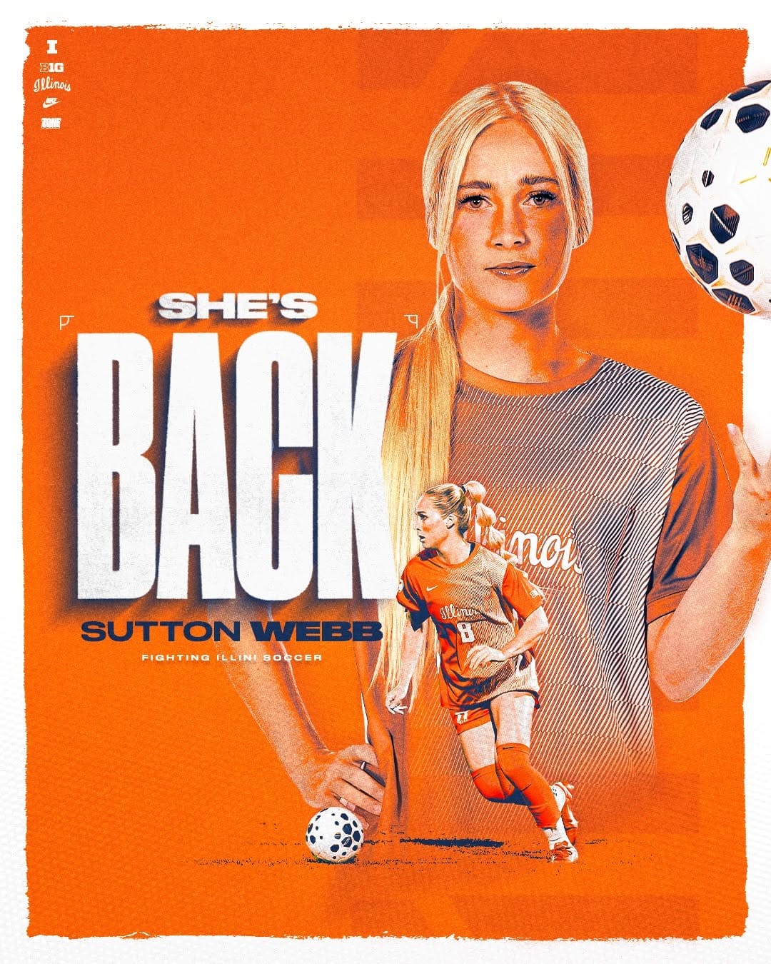 Post 2 by Illinois Soccer on Instagram (image)