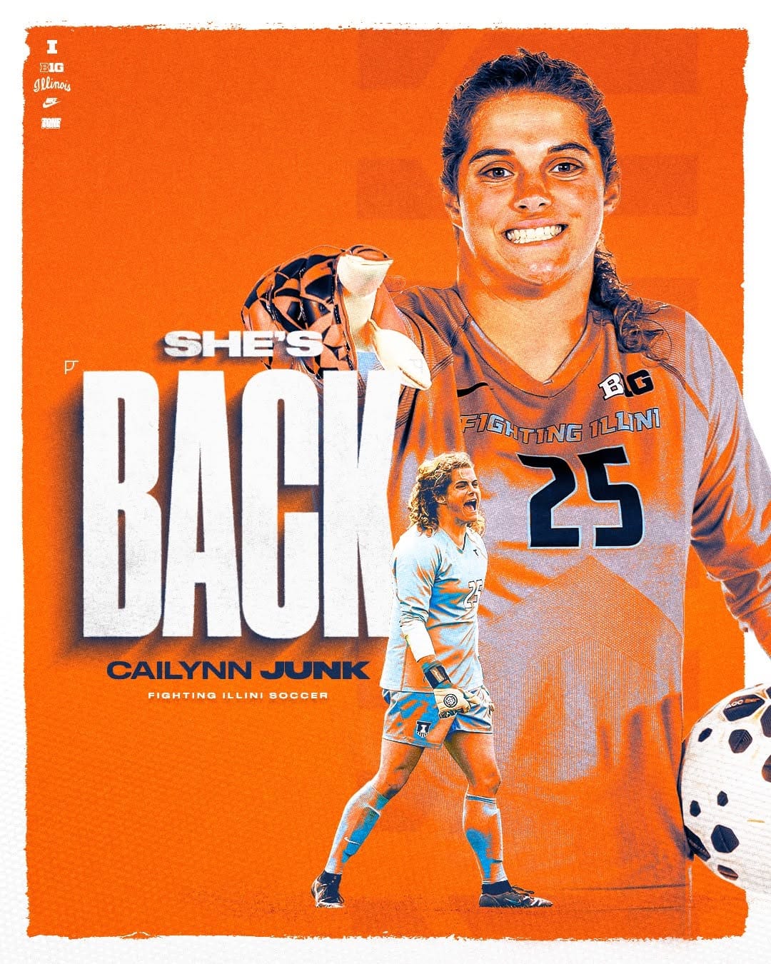 Post 1 by Illinois Soccer on Instagram (image)