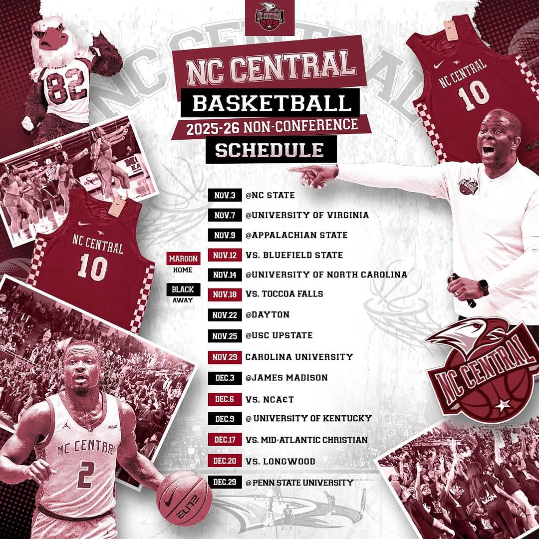 Post 10 by NCCU MBB on Instagram (image)