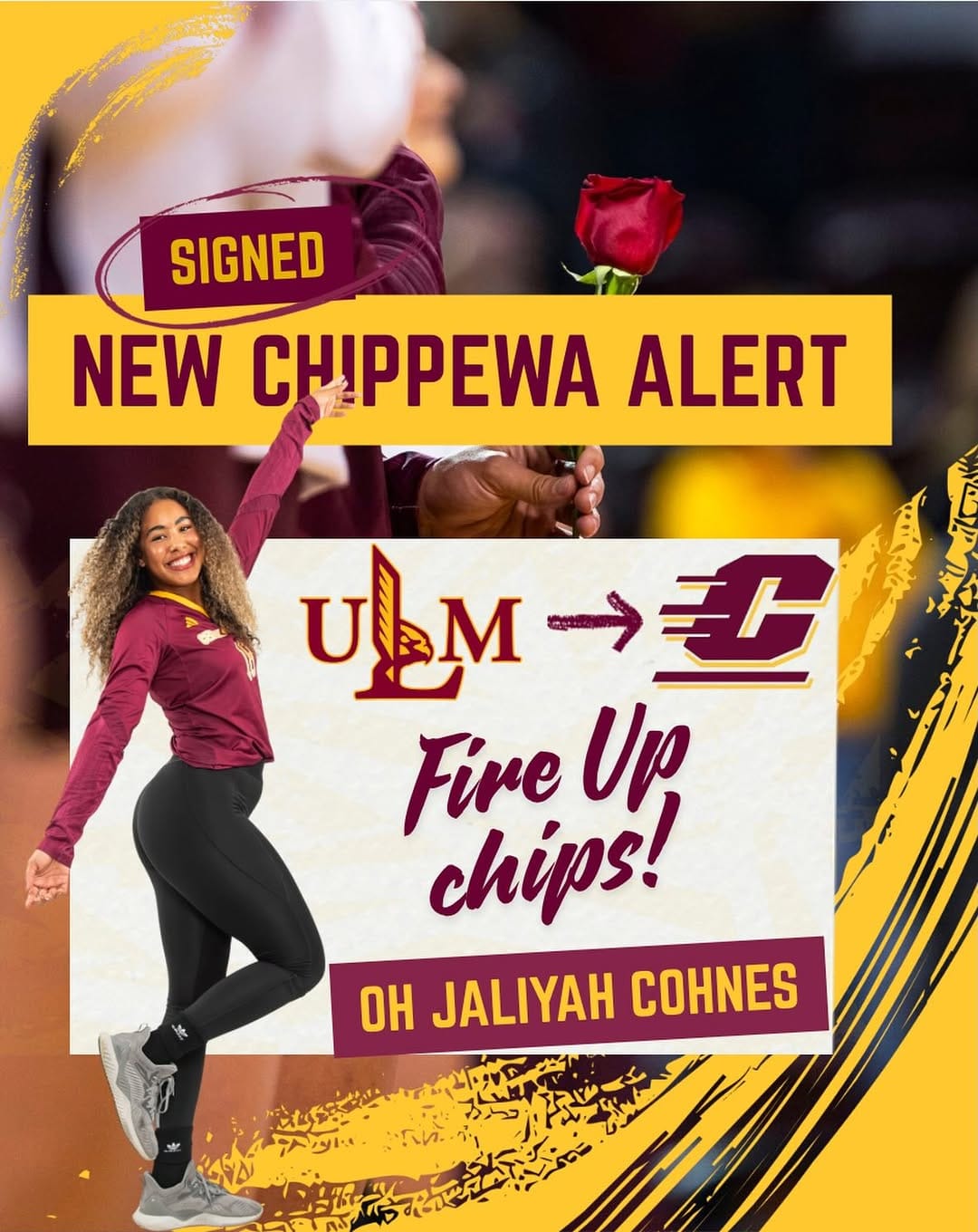 Post 1 by CMU Volleyball on Instagram (image)