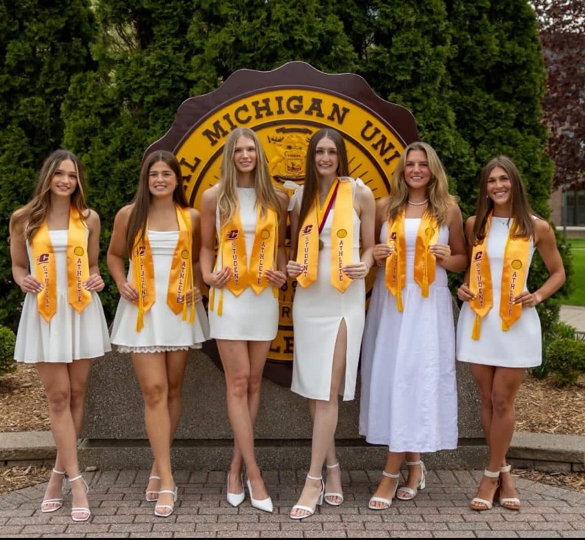 Post 6 by CMU Volleyball on Instagram (image)