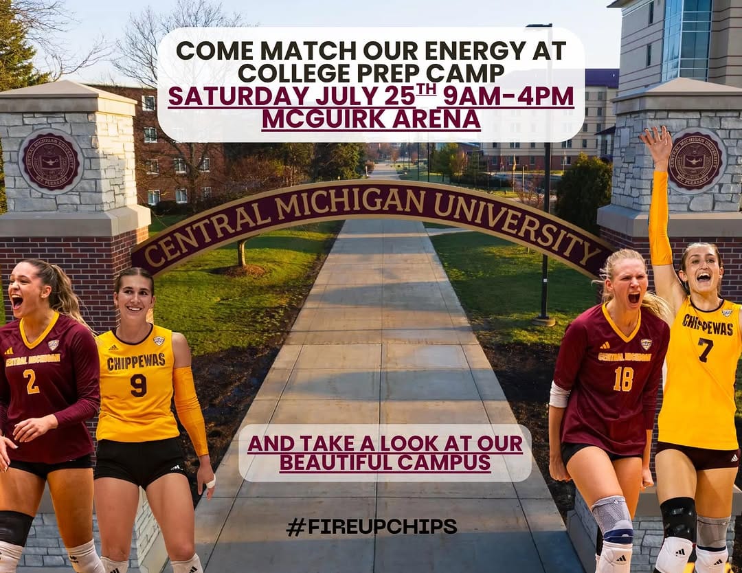 Post 4 by CMU Volleyball on Instagram (image)