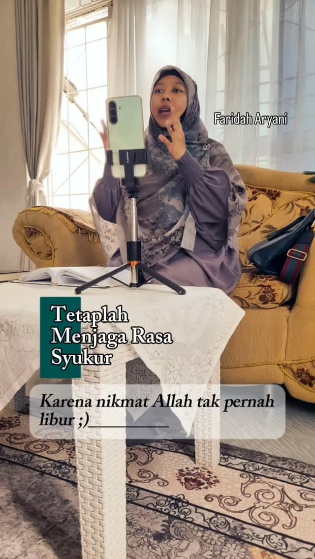 Post 2 by Faridah Aryani | Pembicara/Pemateri Kajian on Instagram (video)