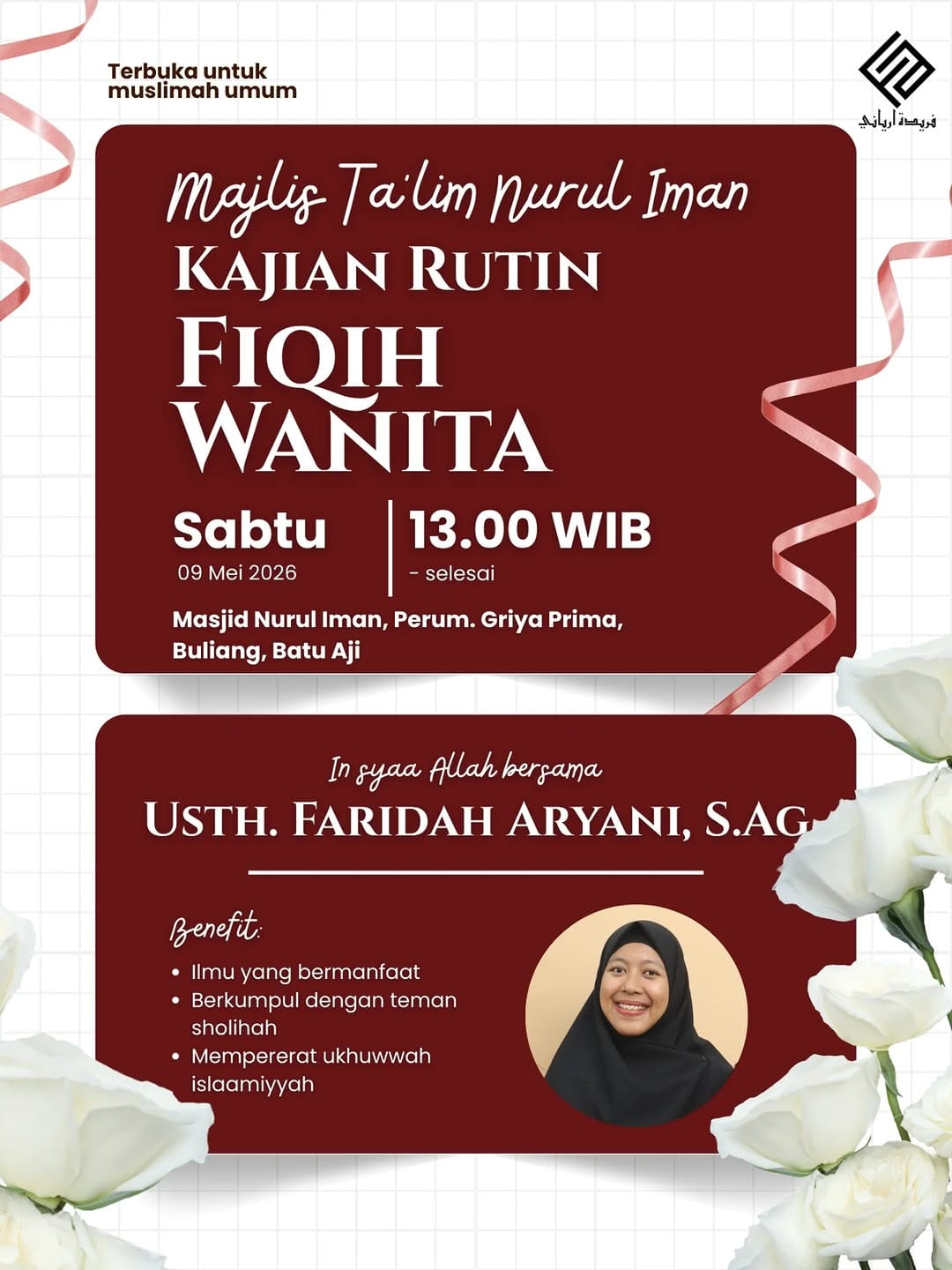 Post 4 by Faridah Aryani | Pembicara/Pemateri Kajian on Instagram (image)