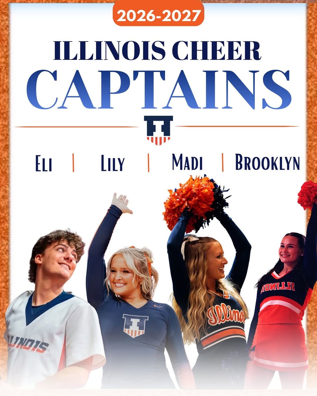 Post 4 by Illinois Cheerleading on Instagram (image)