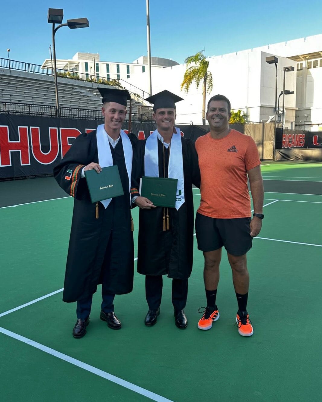 Post 9 by Miami Hurricanes Men’s Tennis on Instagram (carousel)