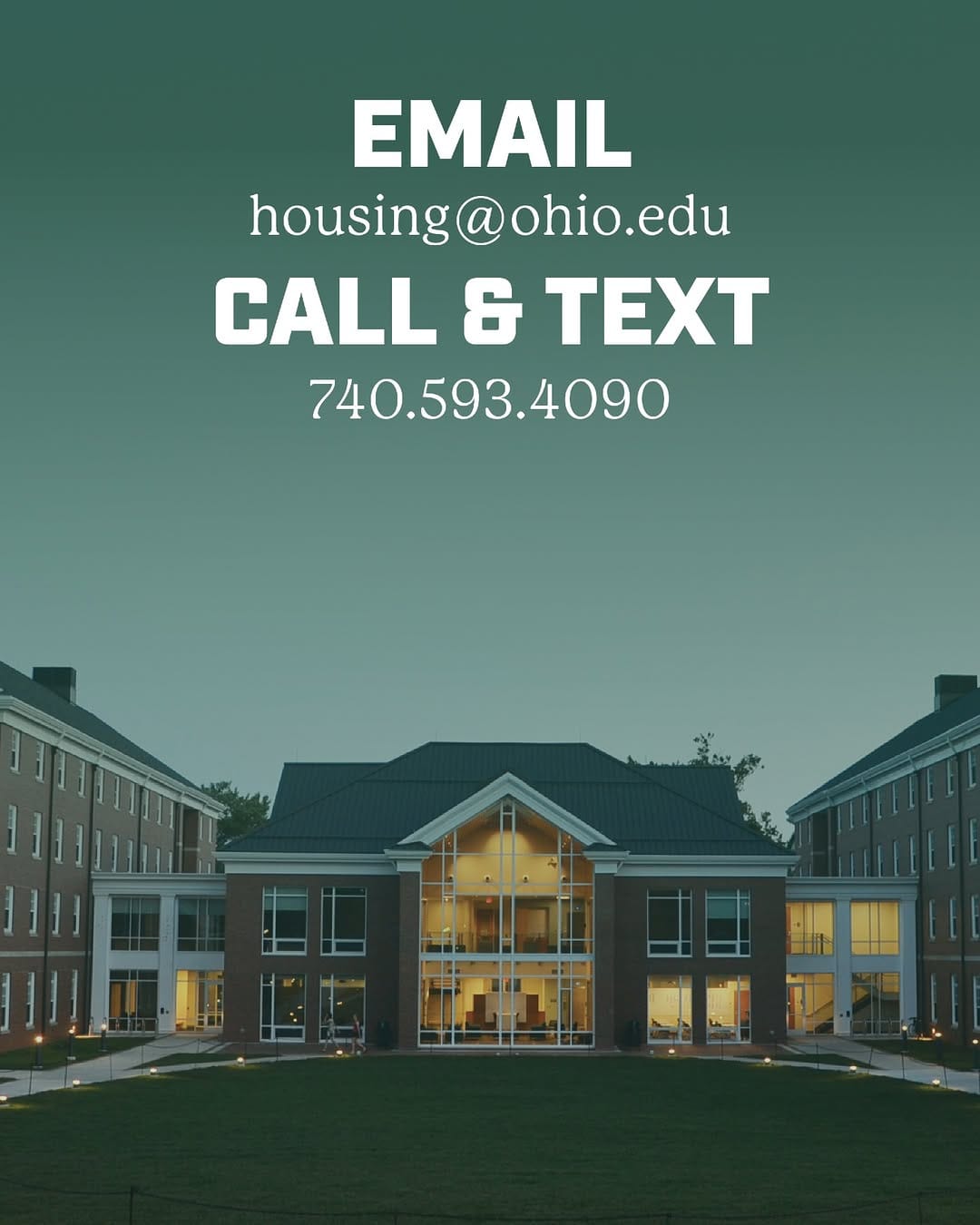 Post 8 by OHIO Housing & Residence Life on Instagram (image)