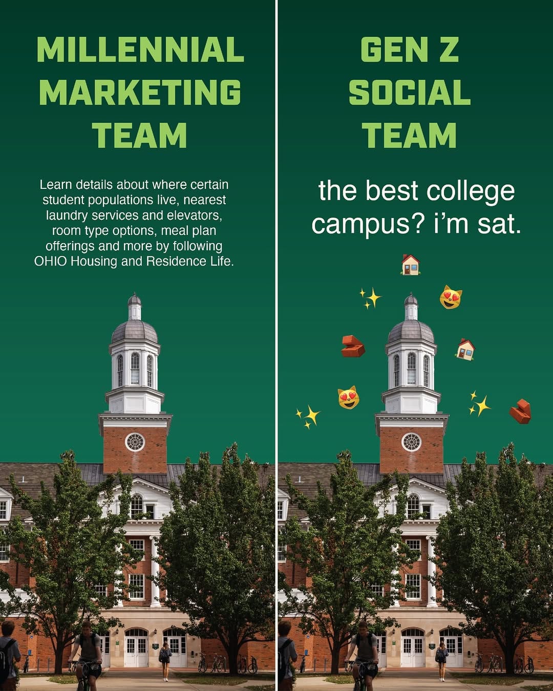 Post 4 by OHIO Housing & Residence Life on Instagram (image)