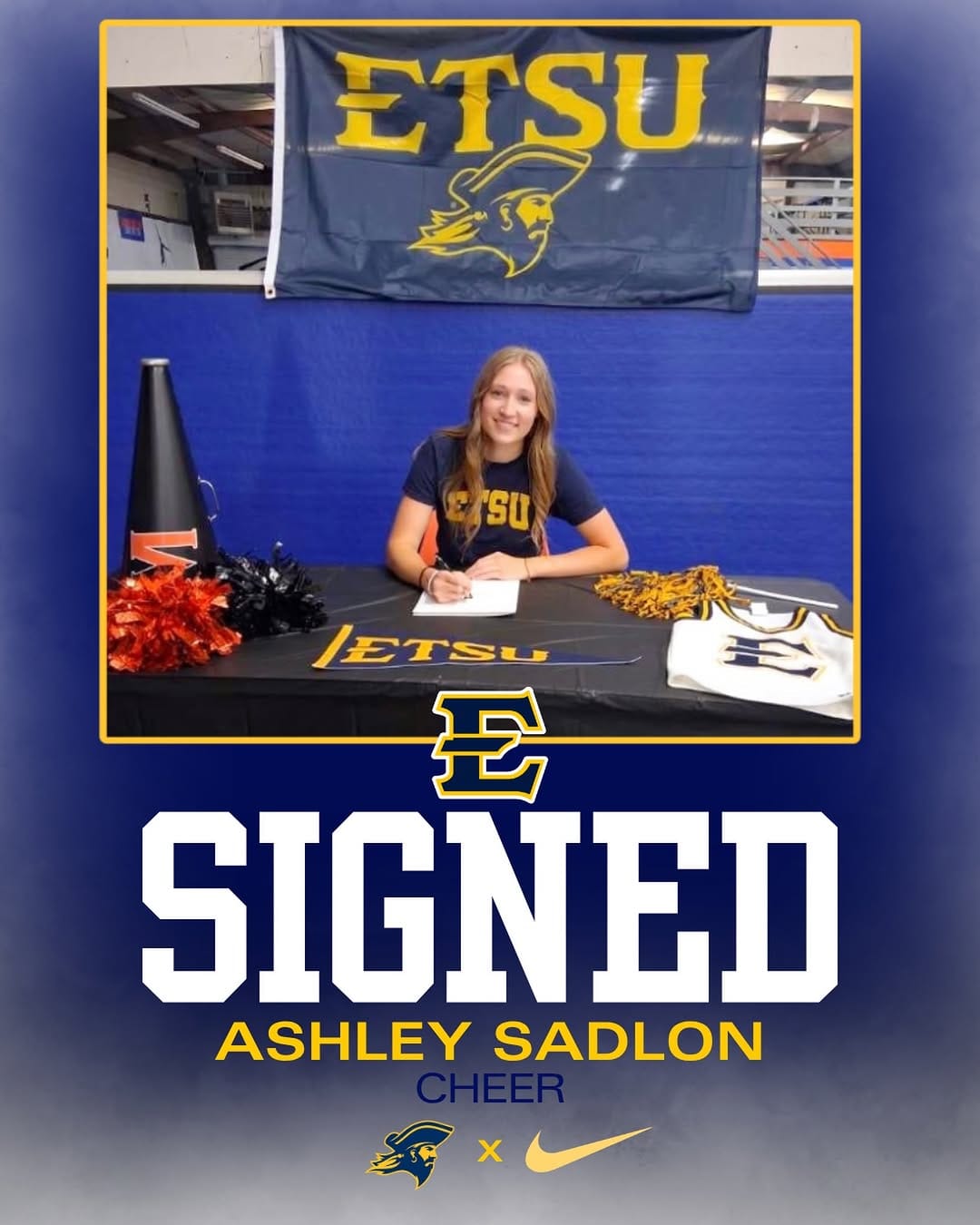 Post 5 by ETSU Cheerleading on Instagram (image)