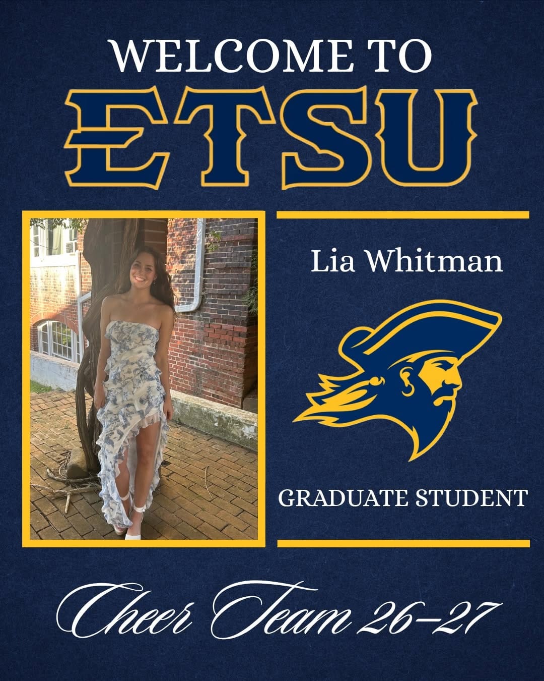 Post 7 by ETSU Cheerleading on Instagram (carousel)