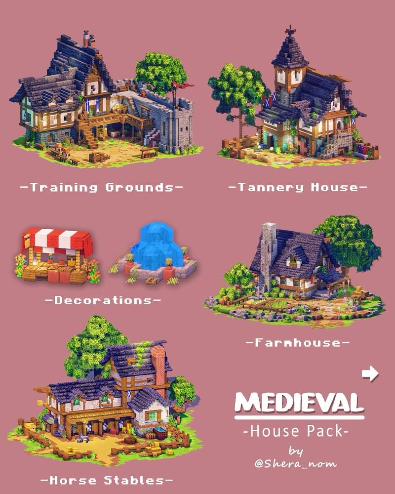 Post 1 by SheraNom | Minecraft Ideas on Instagram (carousel)