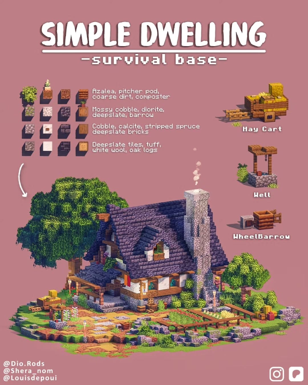 Post 6 by SheraNom | Minecraft Ideas on Instagram (carousel)