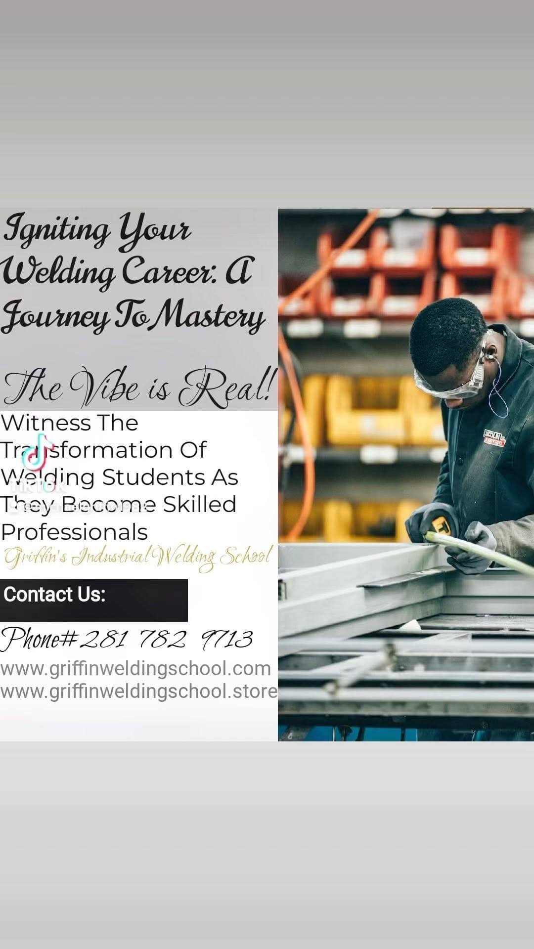 Post 8 by Griffin Industrial Welding School on Instagram (video)
