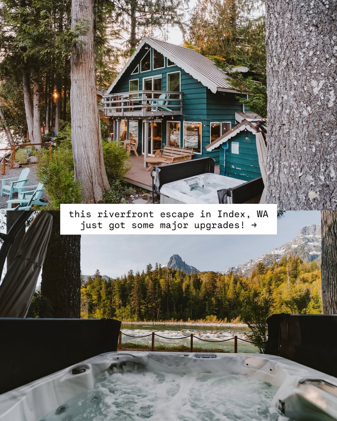Post 10 by STAY PNW | Cabin Rentals in Washington State on Instagram (carousel)