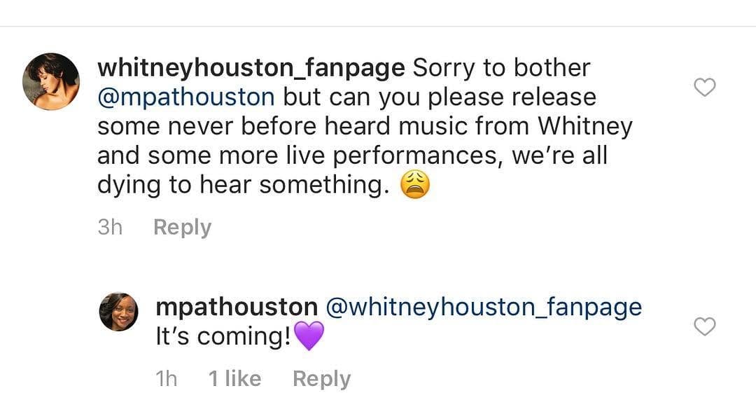 Post 4 by Whitney Houston on Instagram (image)