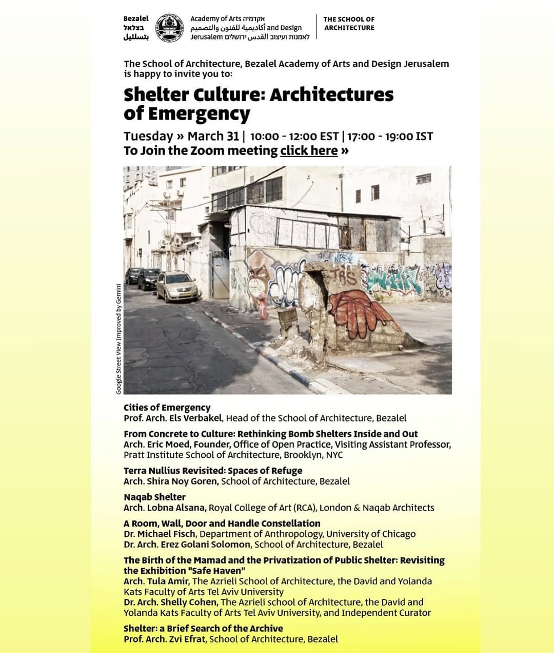 Post 4 by Bezalel School of Architecture on Instagram (image)