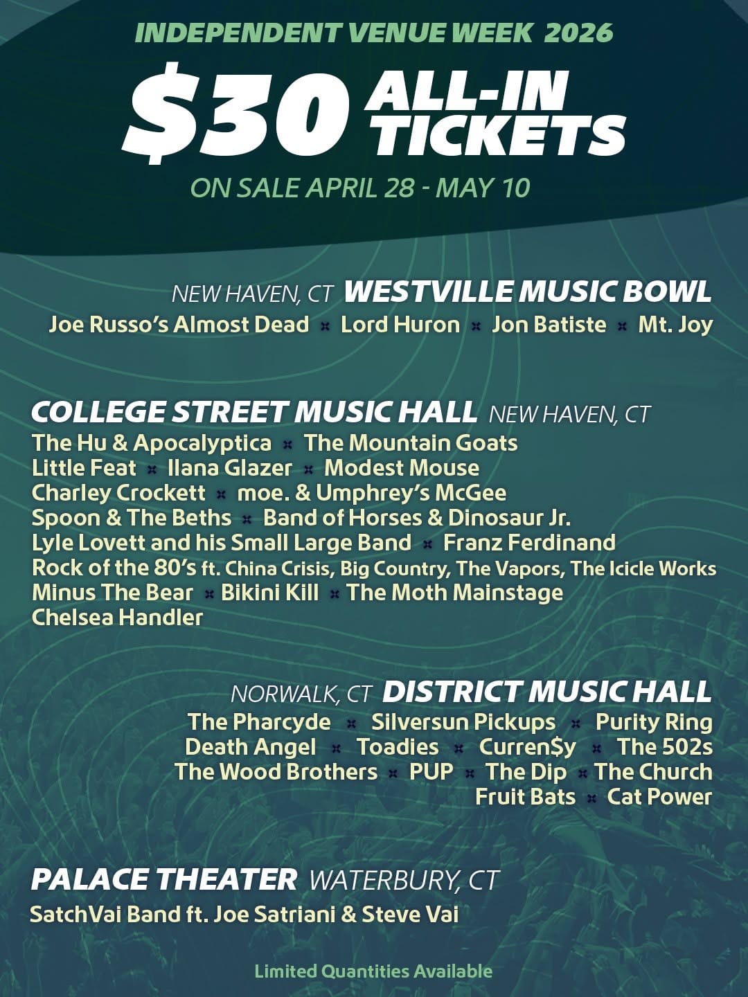 Post 8 by Westville Music Bowl on Instagram (image)