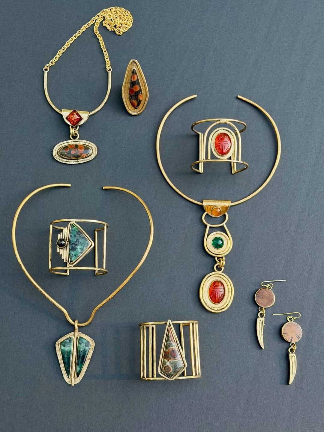 Post 5 by Fossil & Hide | Handmade Jewelry on Instagram (carousel)