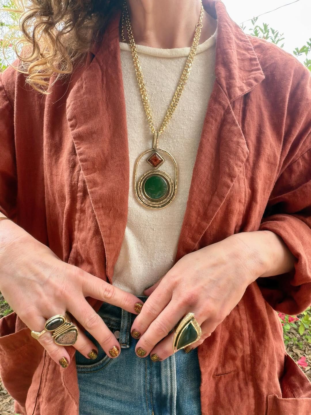 Post 10 by Fossil & Hide | Handmade Jewelry on Instagram (carousel)