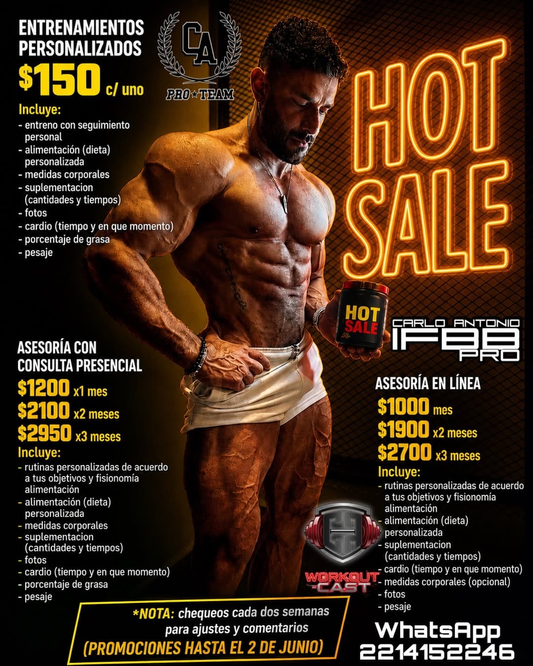 Post 2 by CARLO ANTONIO /  fitness coach on Instagram (image)