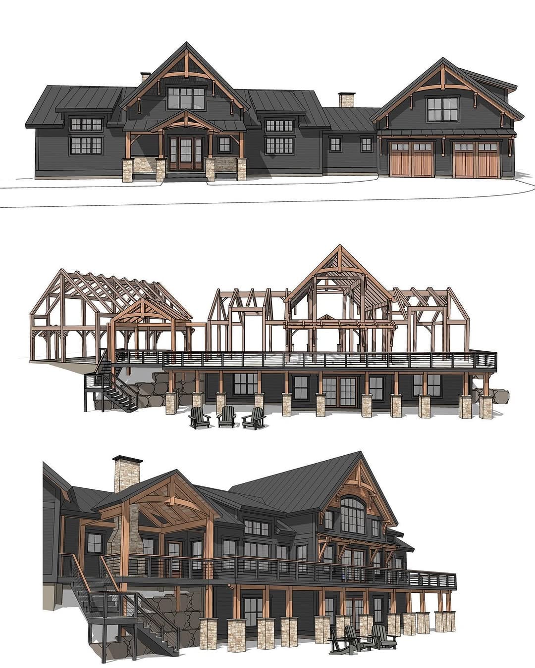Post 9 by Timberworks Design - Timber Frame Architecture on Instagram (carousel)