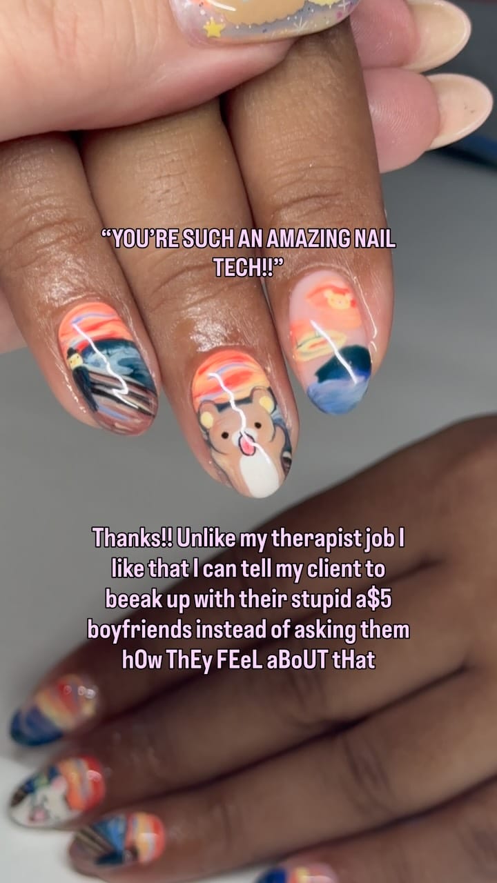 Post 6 by Linh Nguyễn | Licensed Nail Tech | Natural Nails Only on Instagram (video)