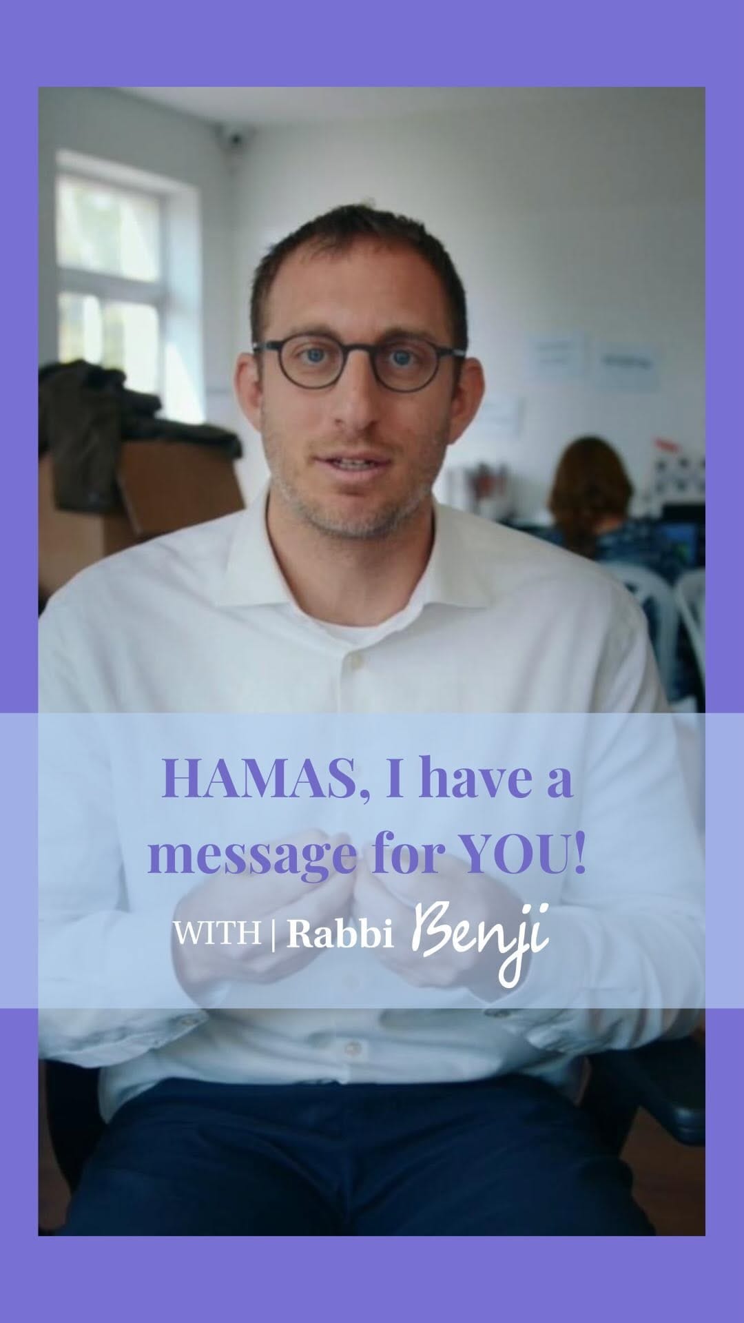 Post 9 by Rabbi Dr Benji Levy on Instagram (video)