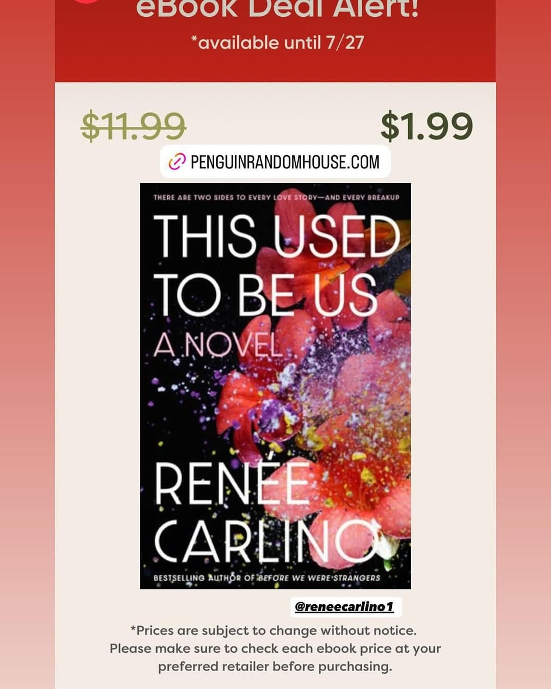 Post 9 by Renee Carlino on Instagram (image)