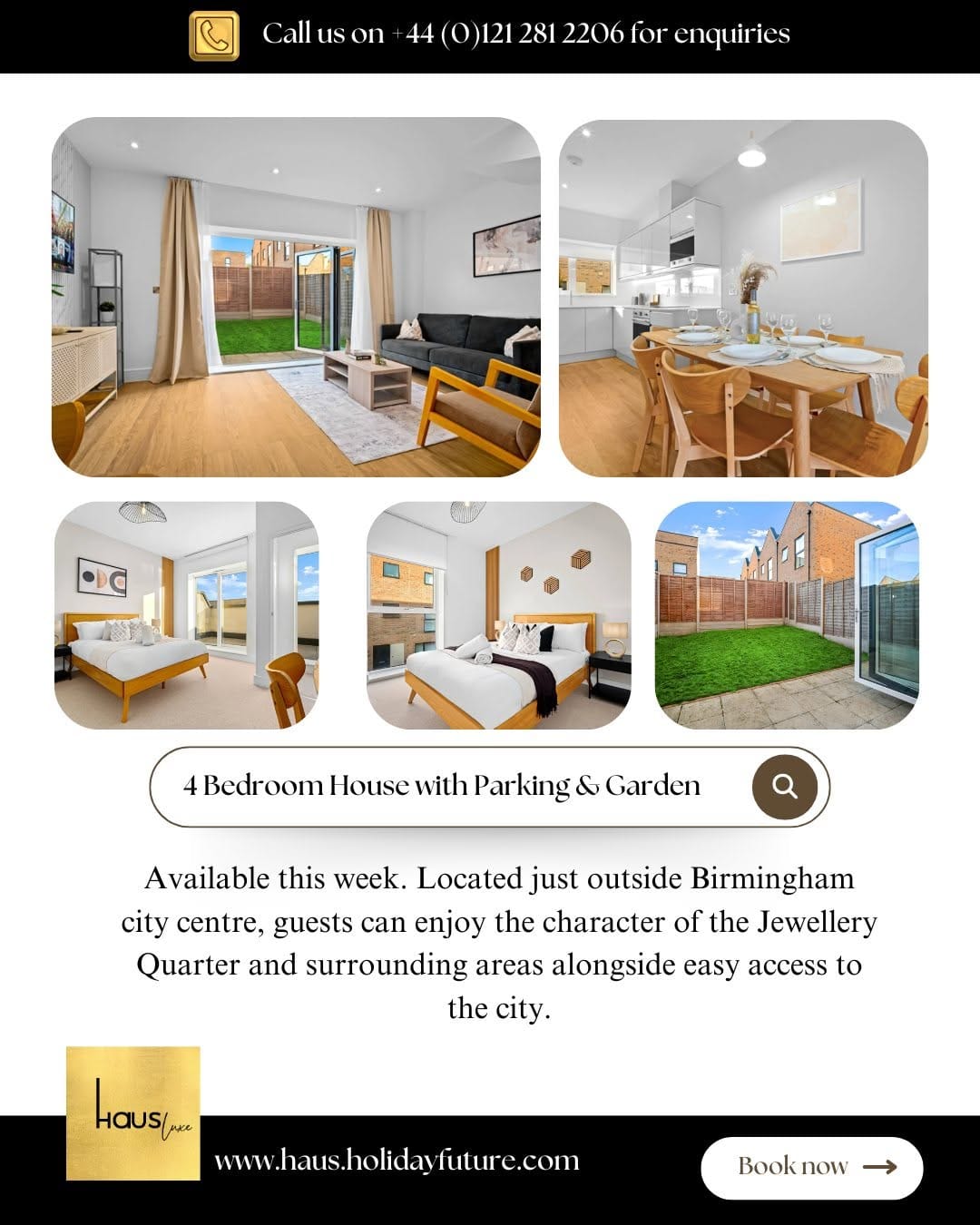 Post 5 by Haus Birmingham - Short Stays for Business & Leisure *Superhost* on Instagram (image)