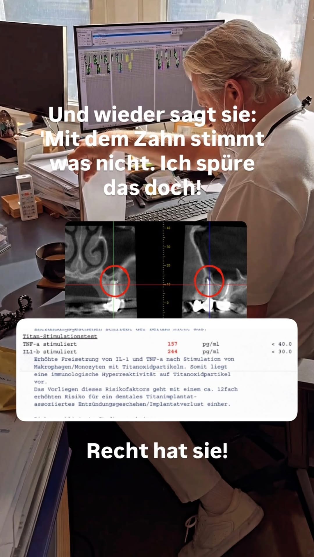 Post 3 by Diwipraxis - BioZahnMedizin in Köln on Instagram (video)