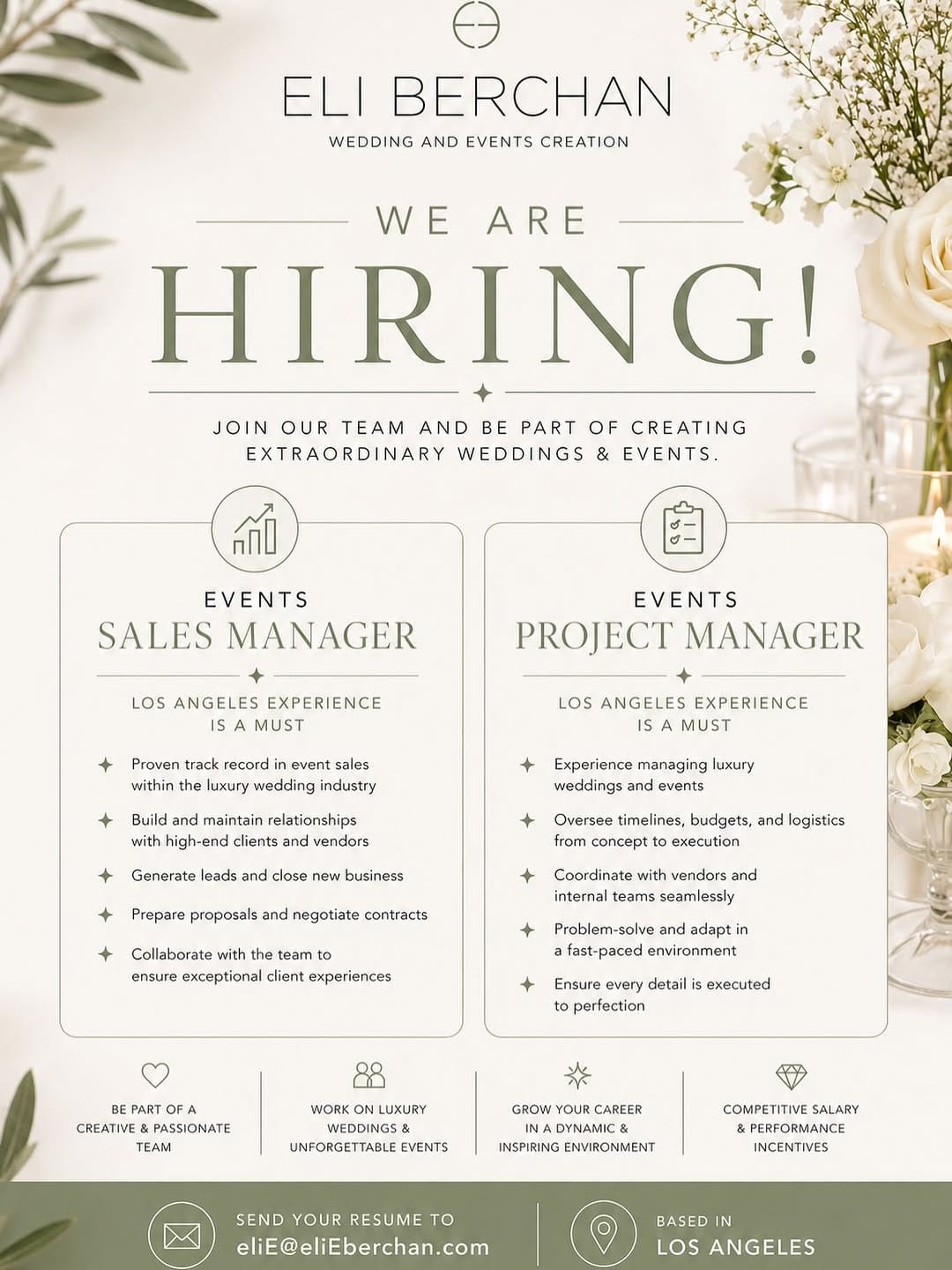 Post 1 by Eli Berchan Wedding & Events Creation on Instagram (image)