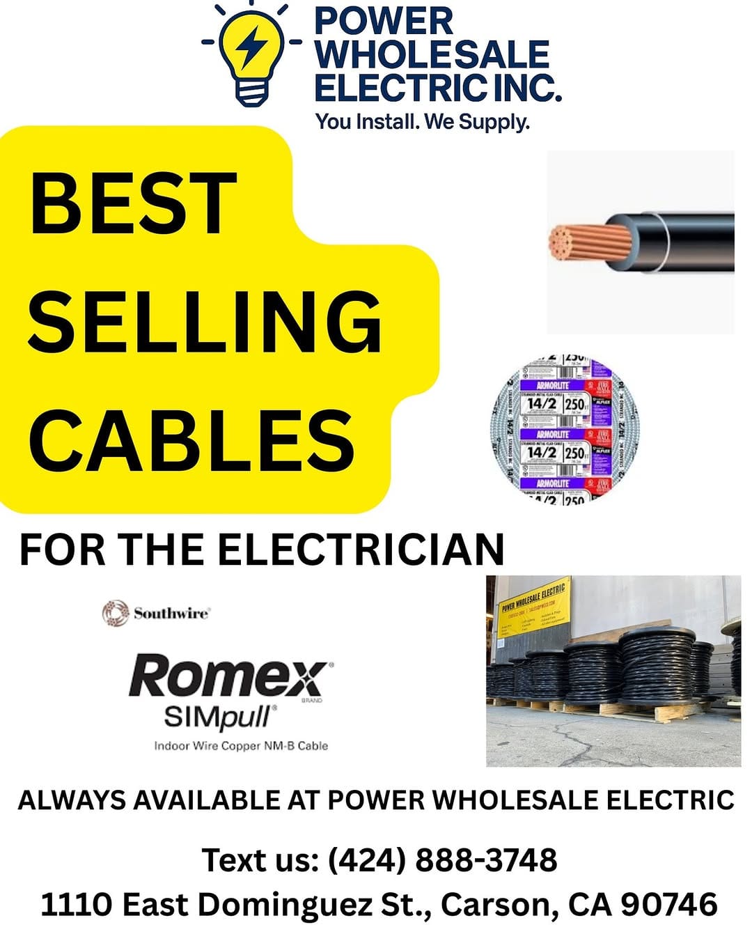 Post 9 by Power Wholesale Electric, Inc. on Instagram (carousel)