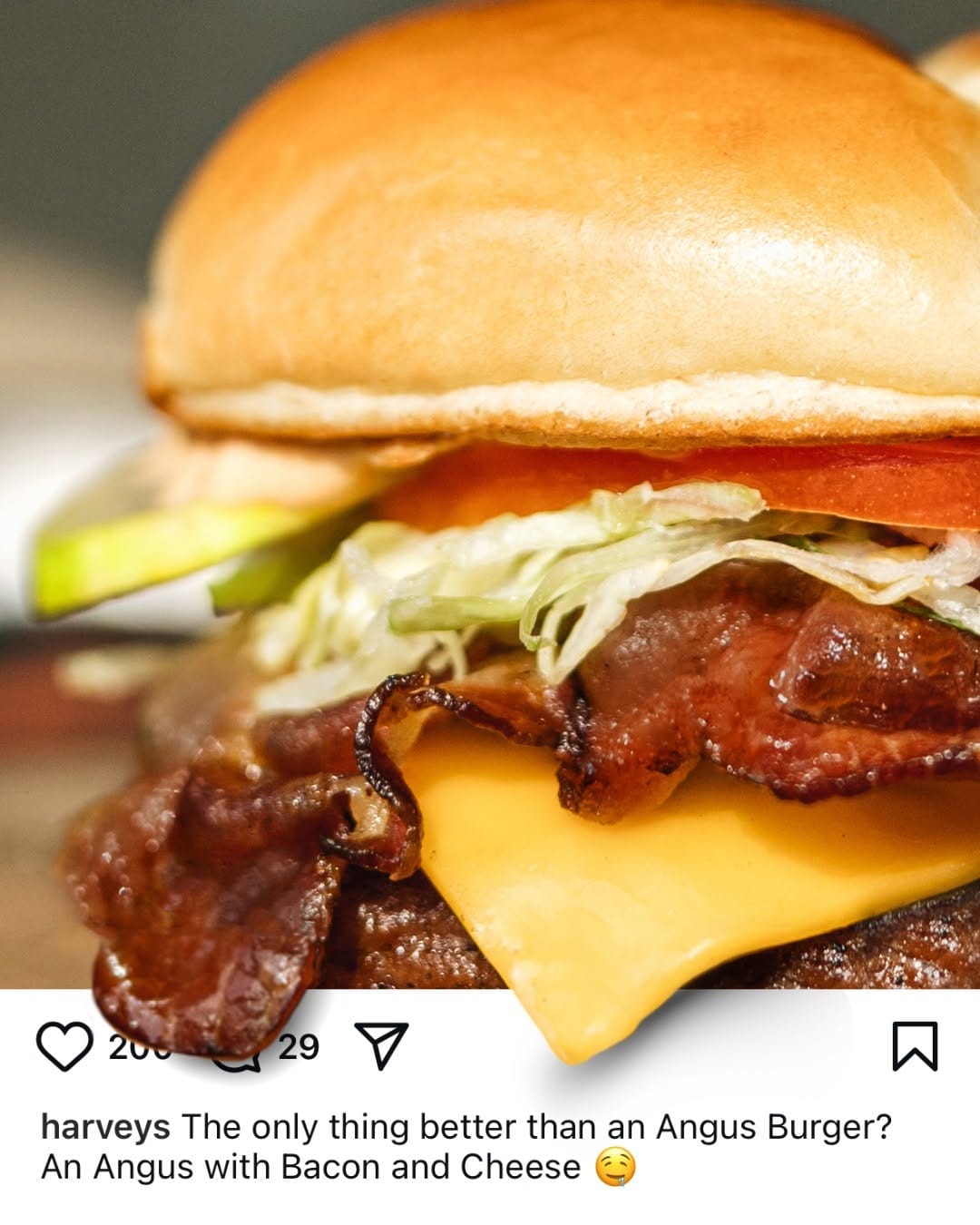 Post 5 by Harvey’s on Instagram (image)
