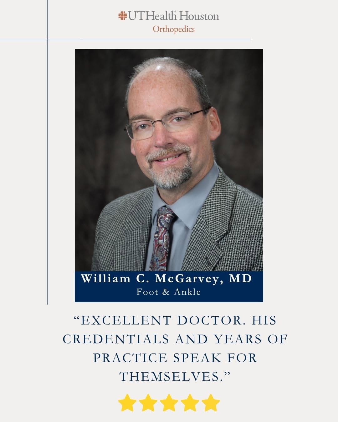 Post 8 by UTHealth Houston Department of Orthopedic Surgery on Instagram (image)