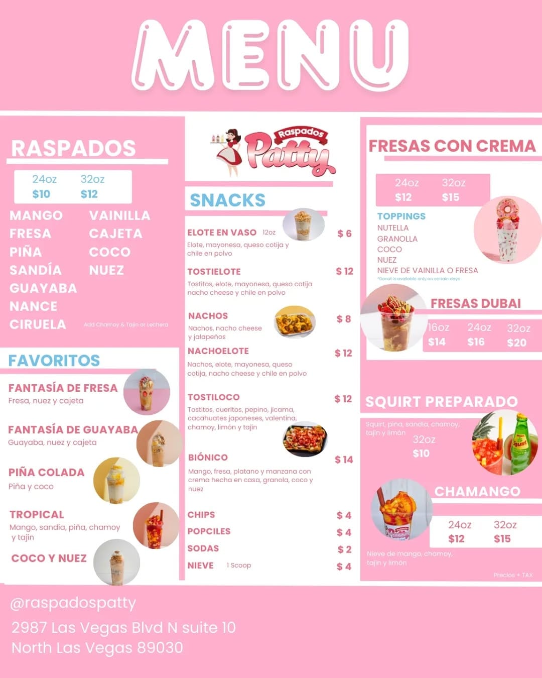 Post 9 by Raspados Patty Las Vegas on Instagram (image)