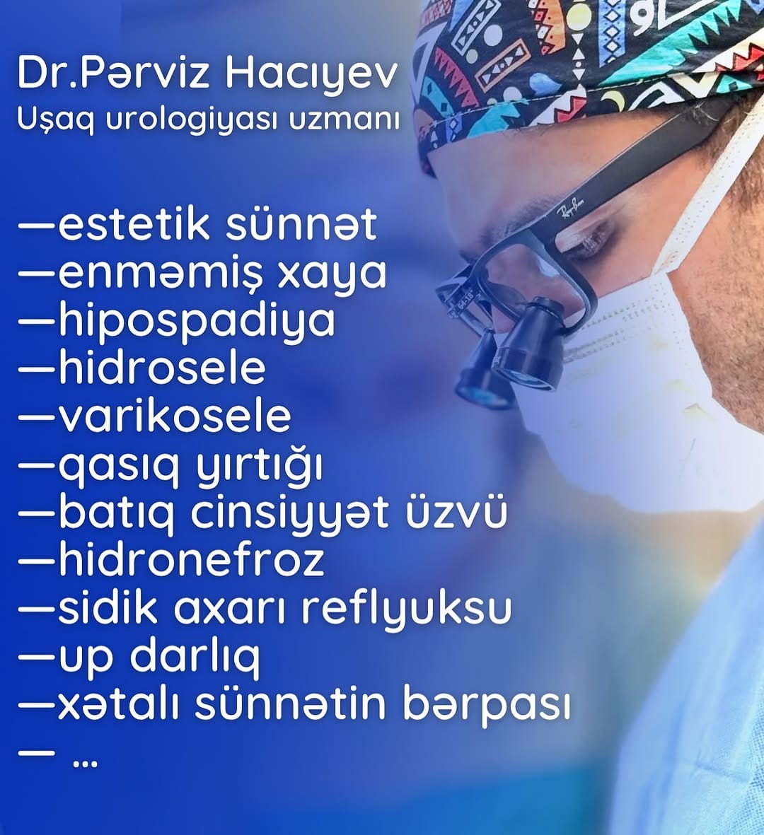 Post 8 by Uzm. Dr. Pərviz Hacıyev - Uşaq Uroloqu on Instagram (image)