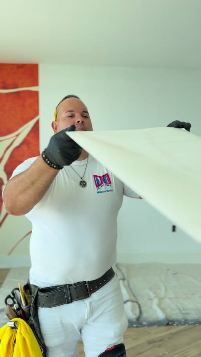 Post 3 by D&L wall design Wallpaper installers  786-389-3914 on Instagram (video)