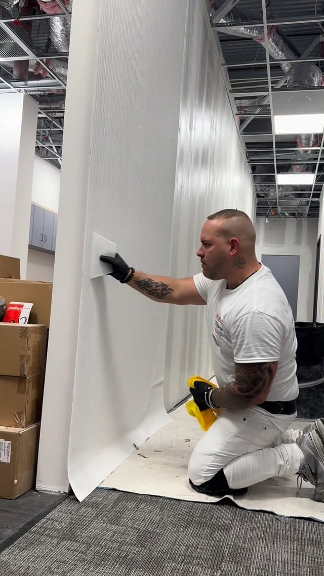 Post 7 by D&L wall design Wallpaper installers  786-389-3914 on Instagram (video)