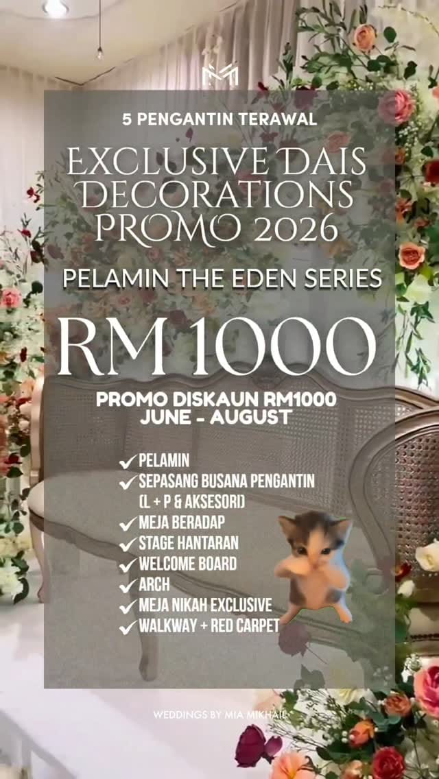 Post 4 by Weddings By Mia Mikhail on Instagram (video)