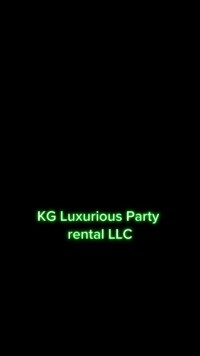 Post 1 by KG Luxurious Party Rental on Instagram (video)