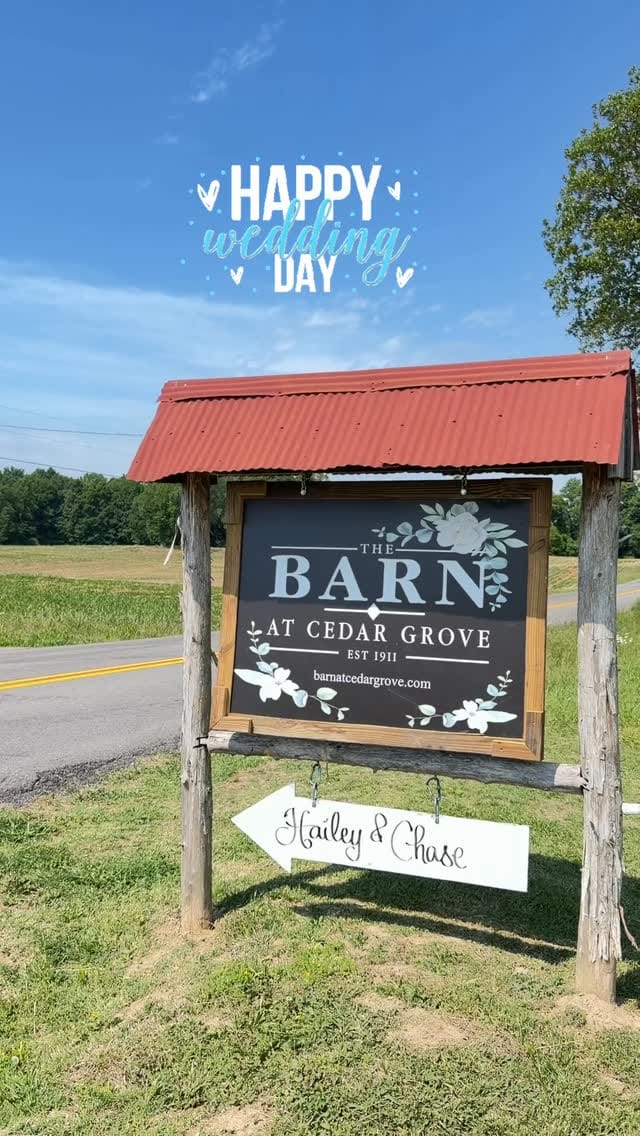 Post 6 by The Barn at Cedar Grove | Kentucky Wedding Venue on Instagram (video)