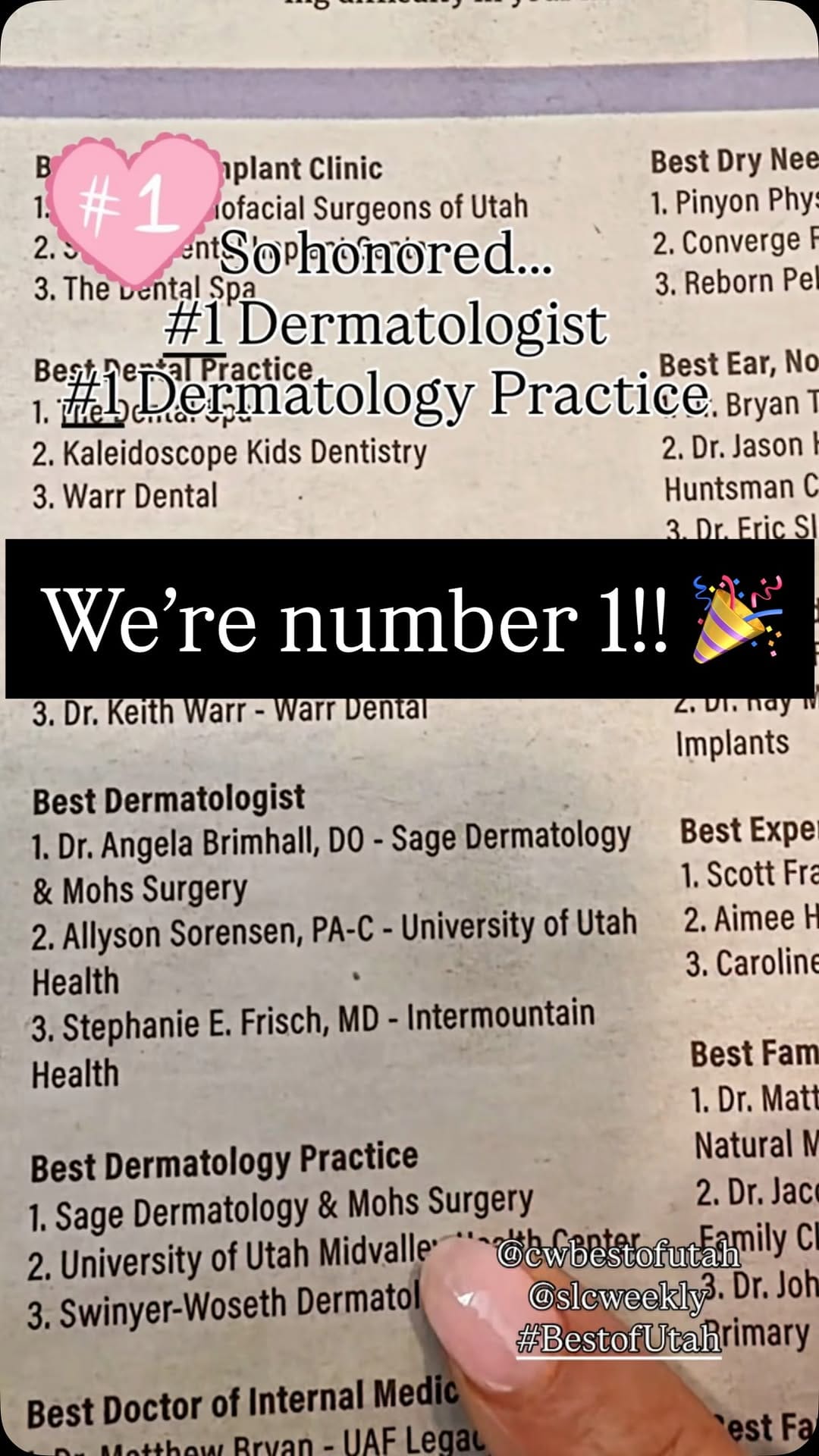 Post 1 by Sage Dermatology & Mohs Surgery | Utah on Instagram (video)