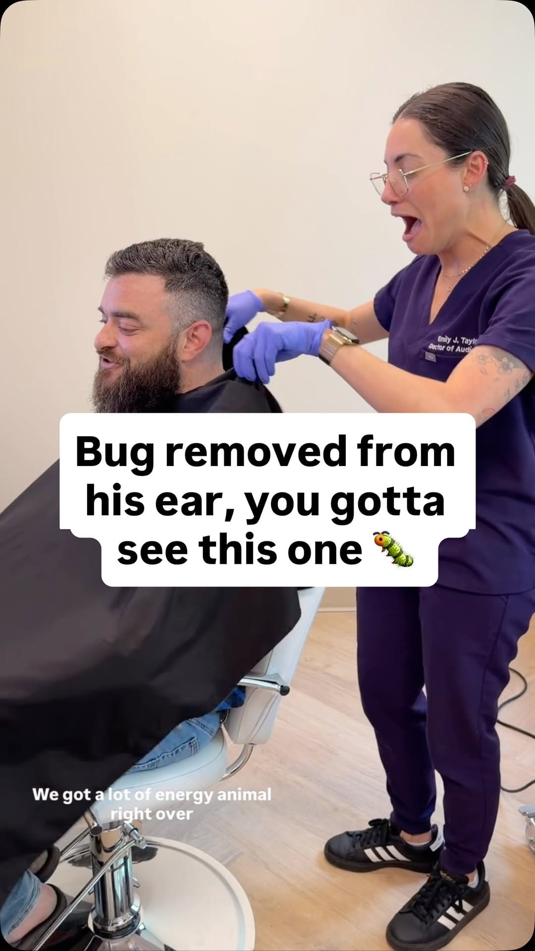 Post 2 by Dr. Emily Taylor (aka Dr. Earwax) on Instagram (video)