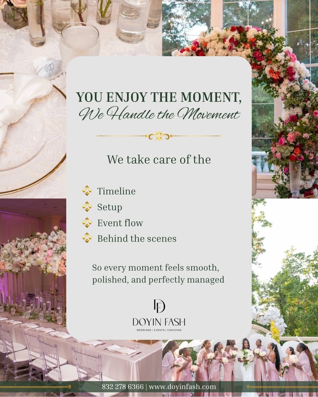 Post 6 by Doyin Fash > Luxury Event & Wedding Planner | Event Designer on Instagram (image)